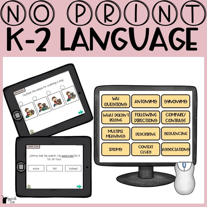 No Print Language: K-2nd