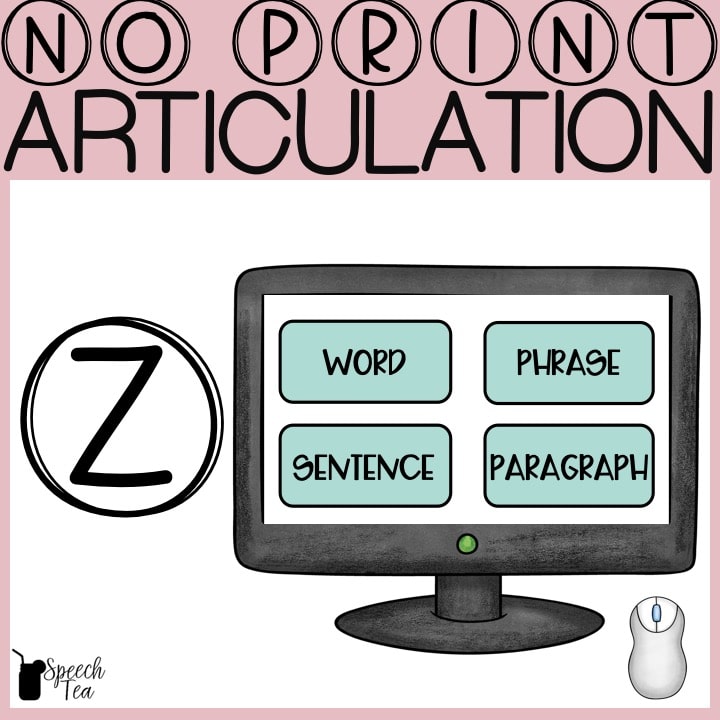 No Print Z Articulation