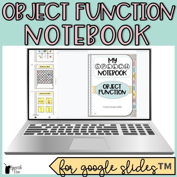 Object Function Digital Interactive Notebook – SpeechTea