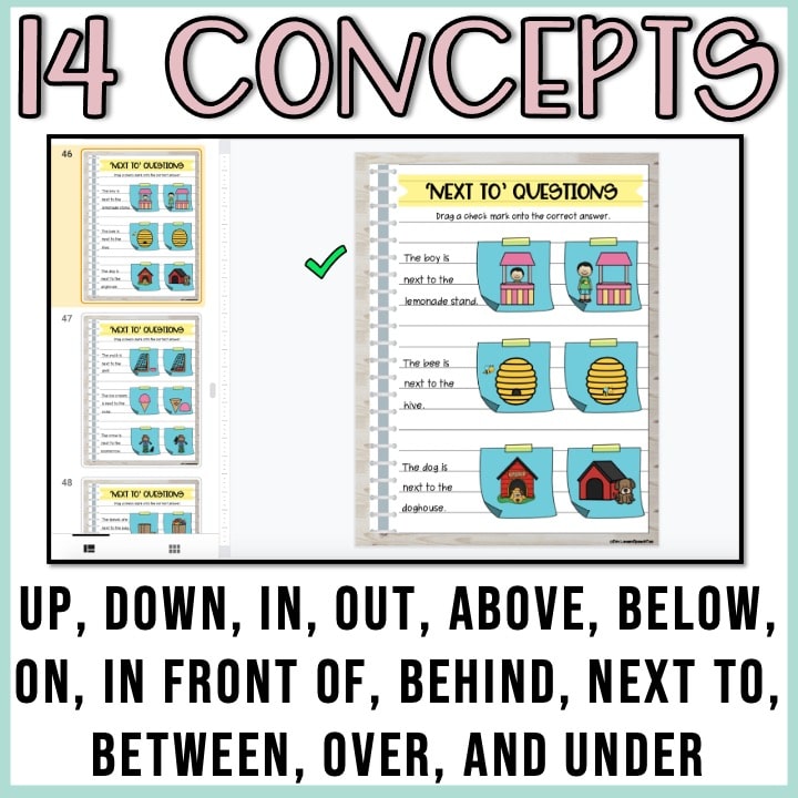Spatial Concepts Digital Interactive Notebook