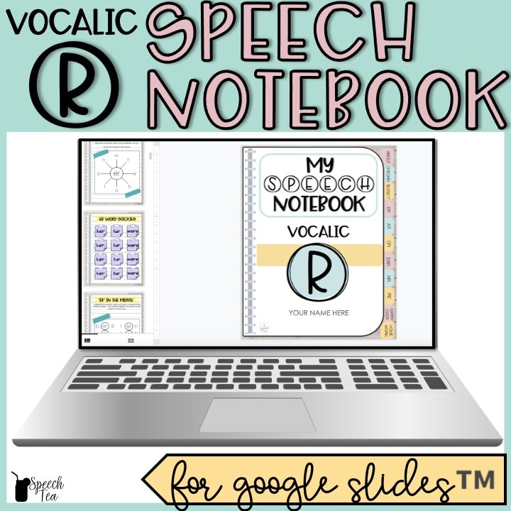 Vocalic R Articulation Digital Interactive Notebook