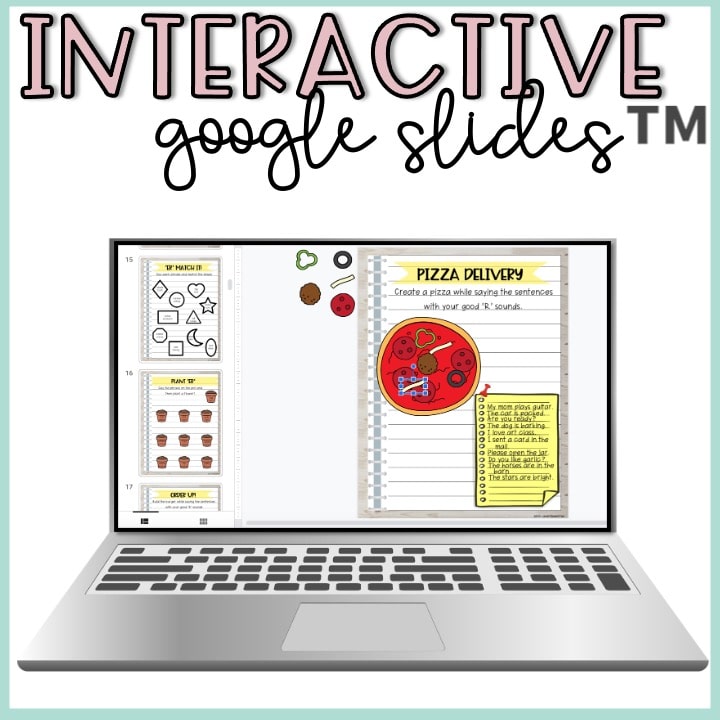 Vocalic R Articulation Digital Interactive Notebook