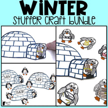 Load image into Gallery viewer, Winter Speech Therapy Stuffer Craft Bundle
